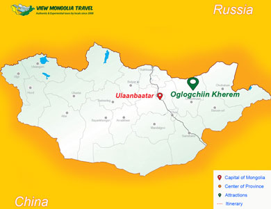 Oglogchiin Kherem map