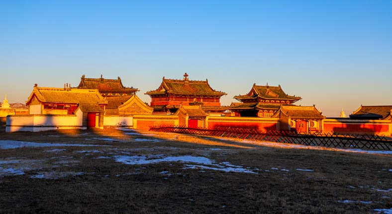 Mongolia ancient monastery