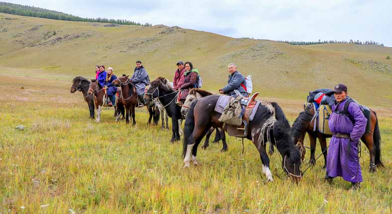 Mongolia horse riding reindeer tribe