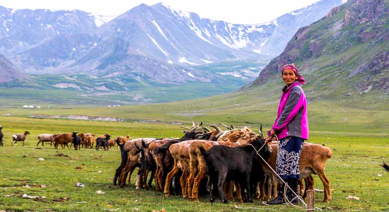 Kazakh nomads Mongolia